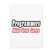 Programmers Make Great Lovers postcards
