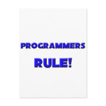 Programmers Rule! postcards