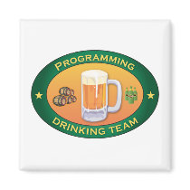 Programming Drinking Team magnets