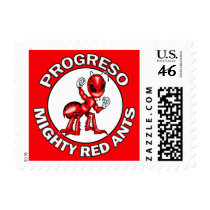 Progreso Mighty Red Ants Postage Stamps