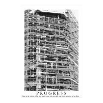 PROGRESS Motivational Poster Print