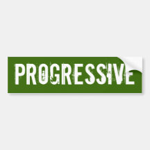 Progressive Bumper Sticker