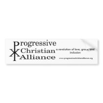 Progressive Christian Alliance "Logo" bumper stickers by chaplainj Progressive Christian Alliance "Logo" bumper stickers