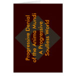 Progressive Denial of the Anima Mundi The MUSEUM cards