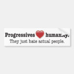 Progressive Love sticker Bumper Stickers