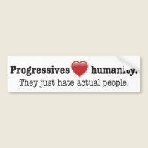 Progressive Love sticker bumper stickers