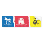 Progressive, Progressive-Light, Free Bumper Sticker