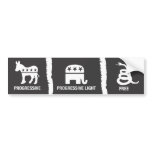 Progressive, Progressive-Light, Free Bumper Sticker