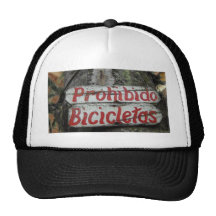 Prohibida Bicicletas Bamboo Hats
