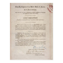 Prohibition 18th Amendment Postcard