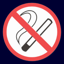 prohibition 6 no smoking stickers