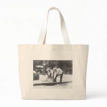 Prohibition Pouring Whiskey into a Sewer Vintage Tote Bag