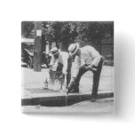 Prohibition Pouring Whiskey into a Sewer Vintage Pinback Button