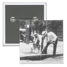Prohibition Pouring Whiskey into a Sewer Vintage Pinback Button