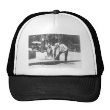 Prohibition Pouring Whiskey into a Sewer Vintage Hats
