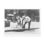 Prohibition Pouring Whiskey into a Sewer Vintage Postcards