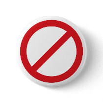 Prohibition Sign/No Symbol Pin