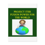project iter nuclear fusion reactor postcards