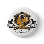 Projekt Dog Basset Hound Button