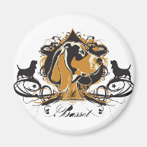 Projekt Dog Basset Hound magnets