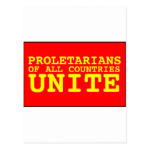 proletarians of all countries unite post card