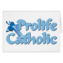 Prolife Catholic Cross Cards