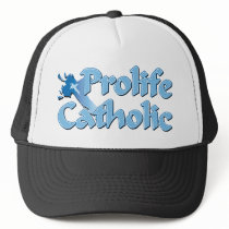 Prolife Catholic Cross Trucker Hats