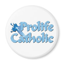 Prolife Catholic Cross Fridge Magnet