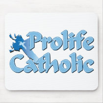 Prolife Catholic Cross Mouse Mats