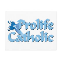 Prolife Catholic Cross Postcards