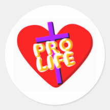ProLife Round Stickers