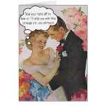 Prom Couple/Corsage Pin Threat Greeting Cards