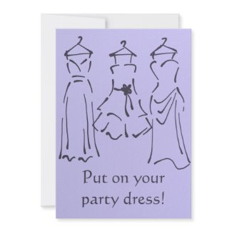 Prom Dresses Design customizable invitation