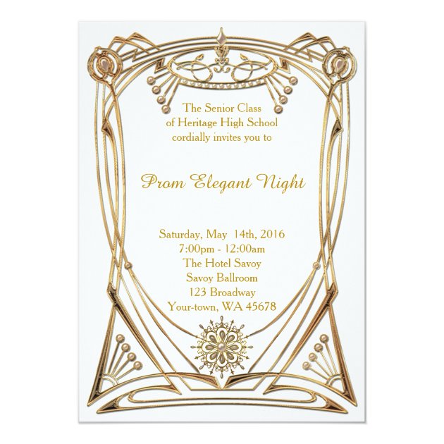 Prom Elegant Night Card