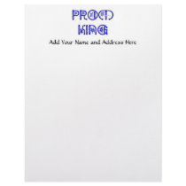 Prom King Customized Letterhead