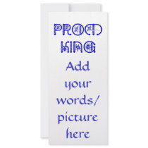 Prom King Full Color Rack Card