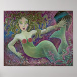 'Promethea as Mermaid' bronze matt print