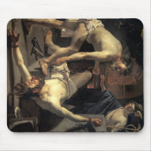 Prometheus Being Chained, by Dirck van Baburen Mousepad
