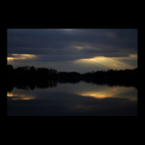 Promise light rays framed print posters