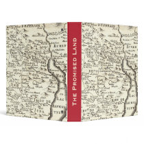 Promised Land, Antique Map of Israel Binder