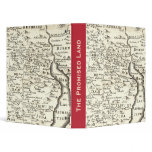 Promised Land, Antique Map of Israel binders