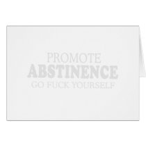 PROMOTE ABSTINENCE CARD