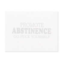 PROMOTE ABSTINENCE POST CARDS