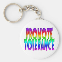 Promote Tolerance Rainbow Keychain