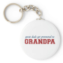 Promoted to Grandpa Keychain