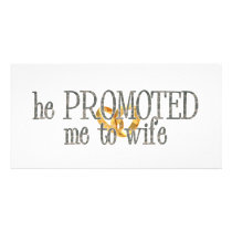 promoted to wife photo card