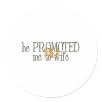 promoted to wife stickers