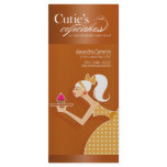Promotional Cupcake Menu Cutie's Cupcakes Customized Rack Card
