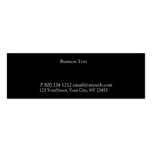 Promotional Fancy N Cute Business Card Templates (back side)