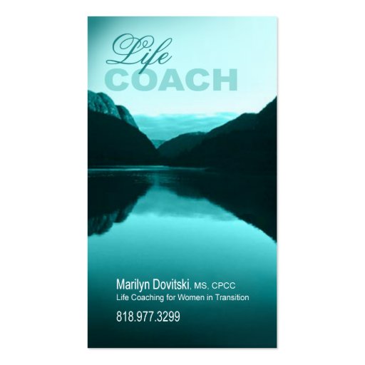 Promotional for Life Coach Spiritual Counseling Business Card Templates (front side)